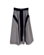 Elastic Waist Skirt with Asymmetrical Pockets - Image 6