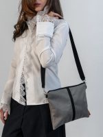 Faux Leather Handbag with Strap